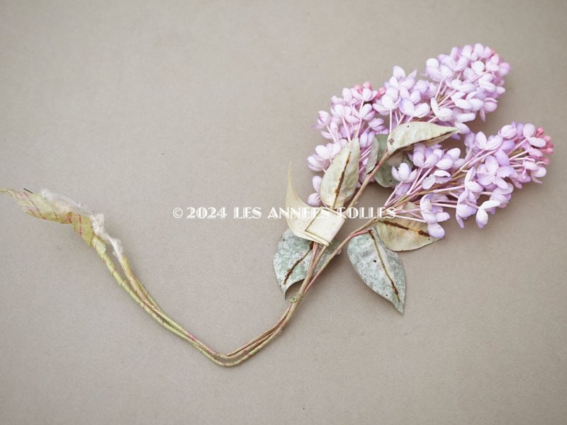 画像5: 【クリスマスセール2024対象外】アンティーク ライラックの大きな布花 パウダーピンク&パープル