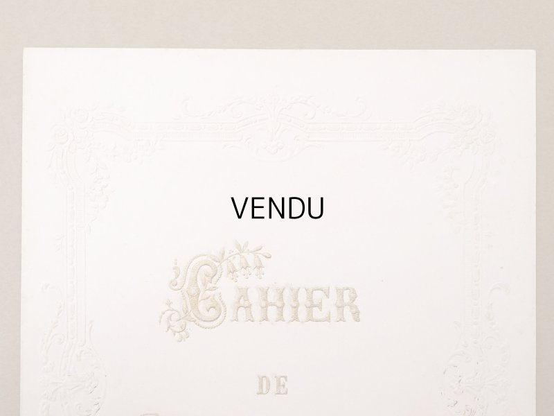 画像3: 【クリスマスセール2024対象外】19世紀末 アンティーク ノートカバー CAHIER DE COMPOSITION