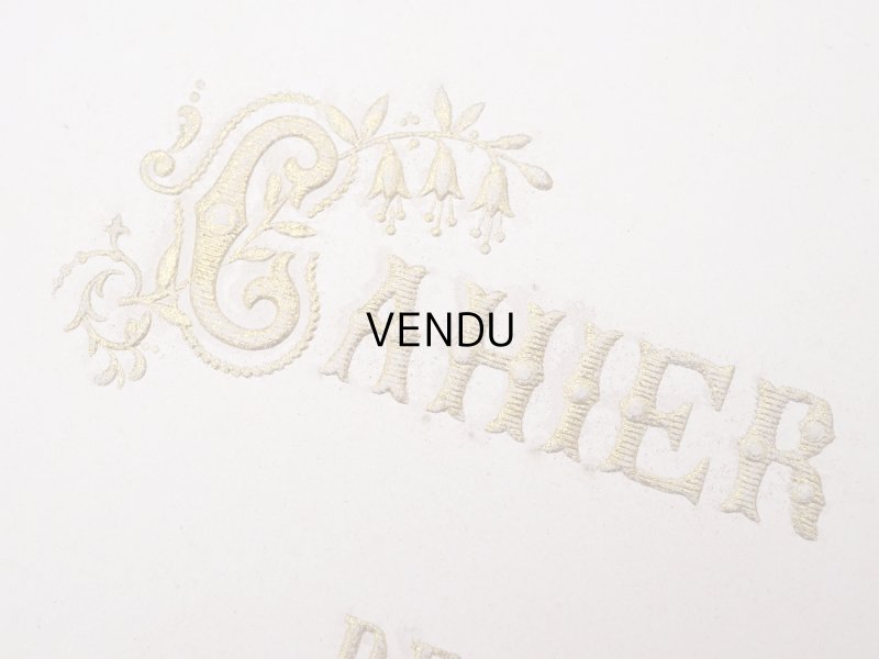 画像5: 【クリスマスセール2024対象外】19世紀末 アンティーク ノートカバー CAHIER DE COMPOSITION