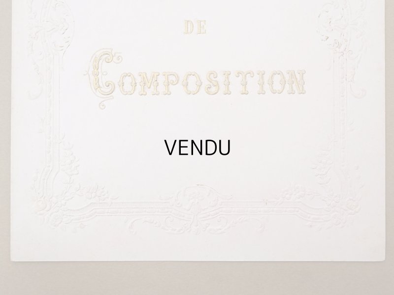 画像4: 【クリスマスセール2024対象外】19世紀末 アンティーク ノートカバー CAHIER DE COMPOSITION