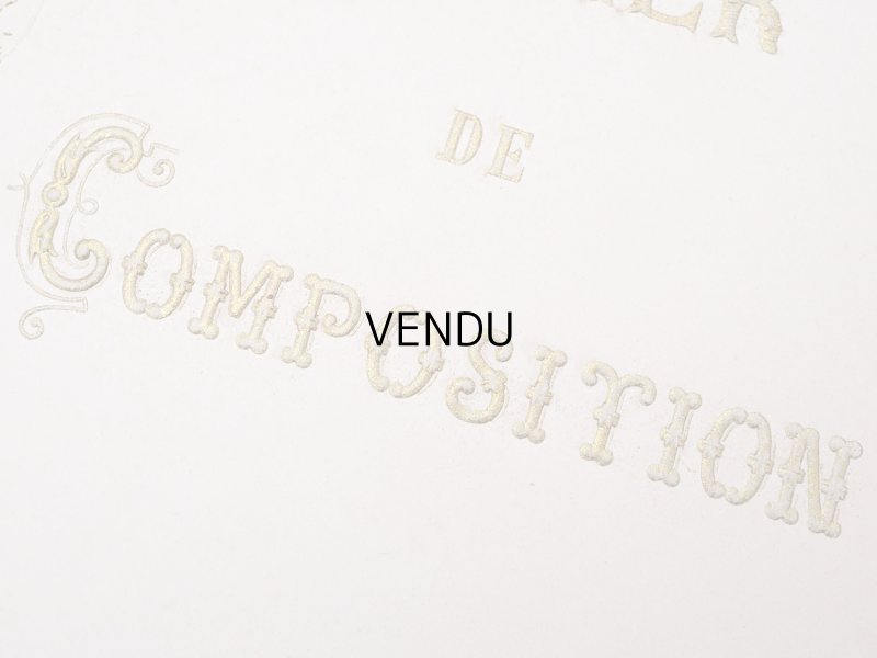 画像6: 【クリスマスセール2024対象外】19世紀末 アンティーク ノートカバー CAHIER DE COMPOSITION