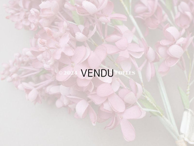 画像4: 【クリスマスセール2024対象外】アンティーク ライラックの大きな布花 オールドローズ