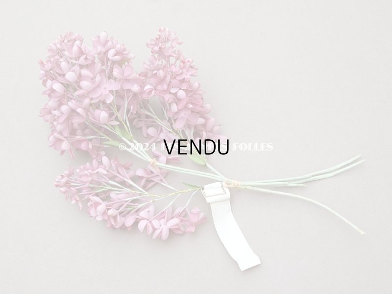 画像11: 【クリスマスセール2024対象外】アンティーク ライラックの大きな布花 オールドローズ