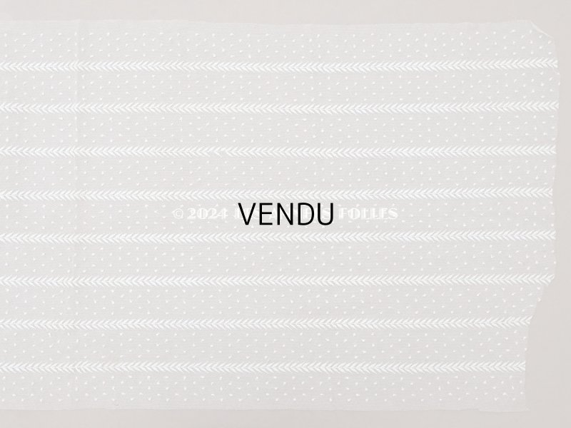 画像6: 【クリスマスセール2024対象外】アンティーク ドット刺繍入り チュールレース  生成り 43×100cm