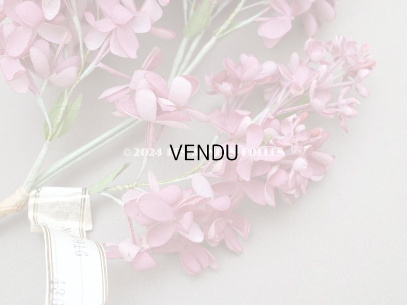 画像3: 【クリスマスセール2024対象外】アンティーク ライラックの大きな布花 オールドローズ