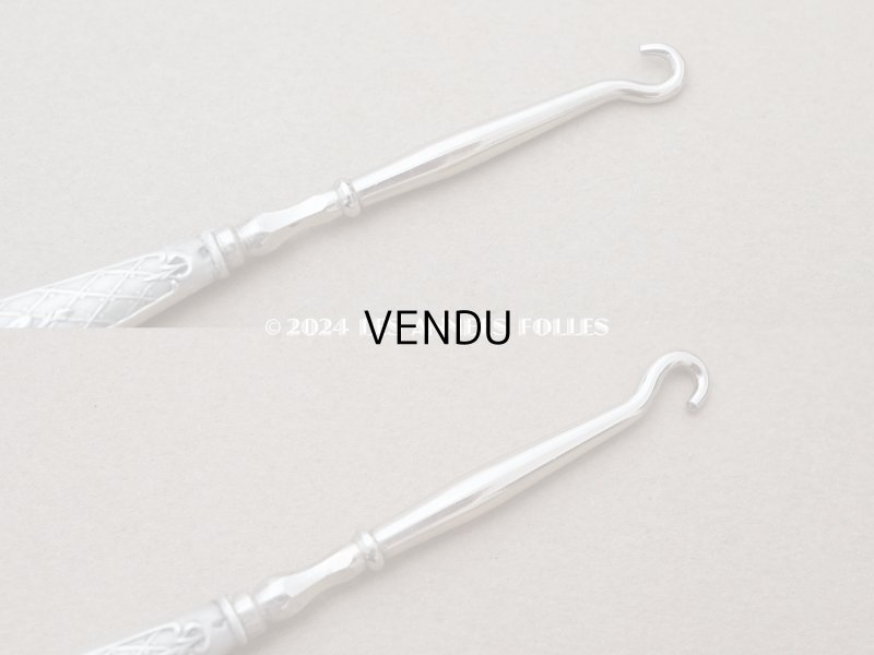 画像6: 【クリスマスセール2024対象外】アンティーク シルバー製 薔薇のかぎ針 クロシェ