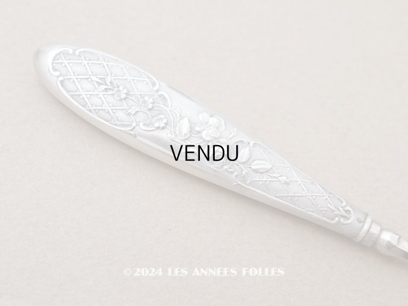 画像5: 【クリスマスセール2024対象外】アンティーク シルバー製 薔薇のかぎ針 クロシェ