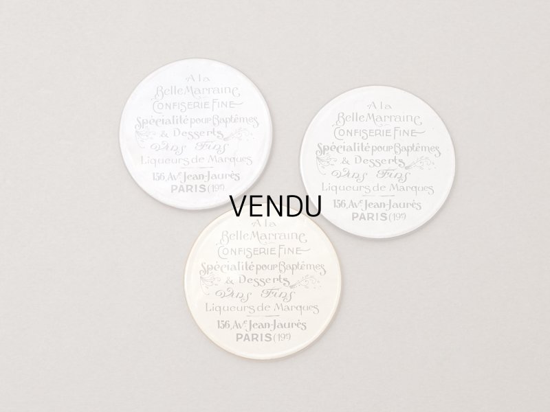 画像1: アンティーク コンフィズリーの手鏡 ハンドミラー