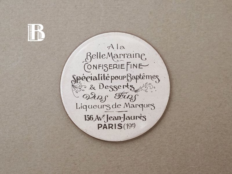 画像5: アンティーク コンフィズリーの手鏡 ハンドミラー