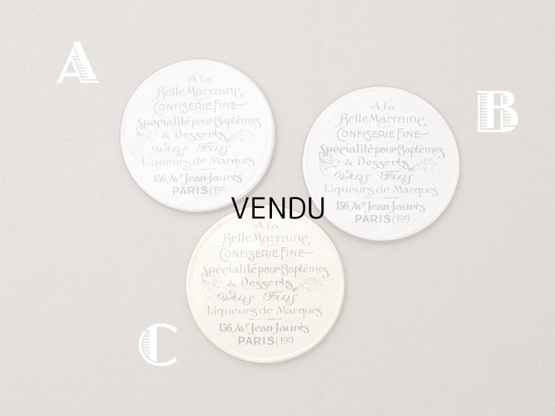 画像2: アンティーク コンフィズリーの手鏡 ハンドミラー