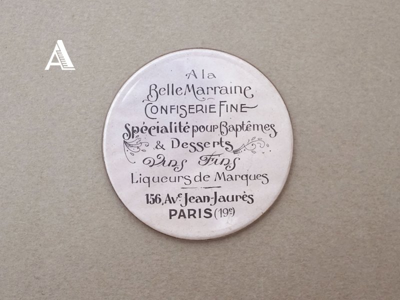 画像3: アンティーク コンフィズリーの手鏡 ハンドミラー