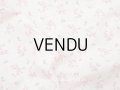 未使用 アンティーク 小さな薔薇模様 薄手のコットンファブリック ベビーピンク 幅75cm×長さ85〜90cm