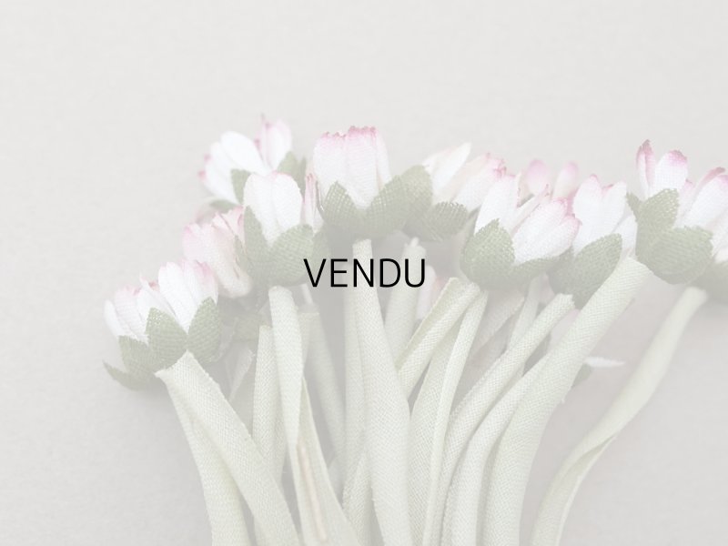 画像3: アンティーク デイジーの蕾の布花 