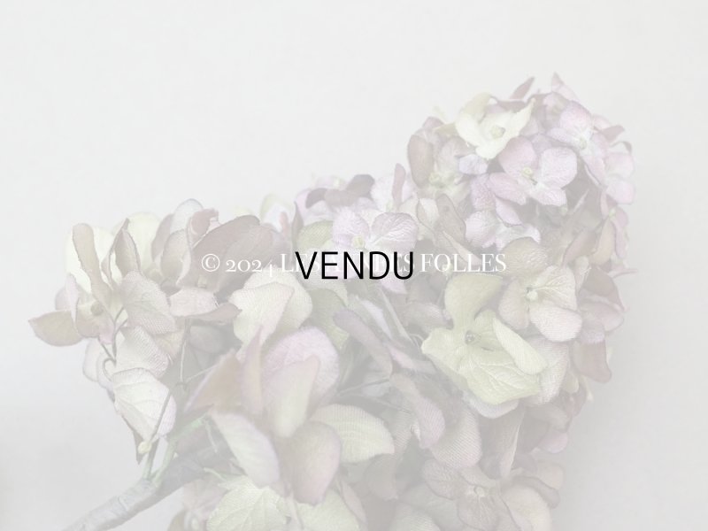 画像6: アンティーク 紫陽花の布花