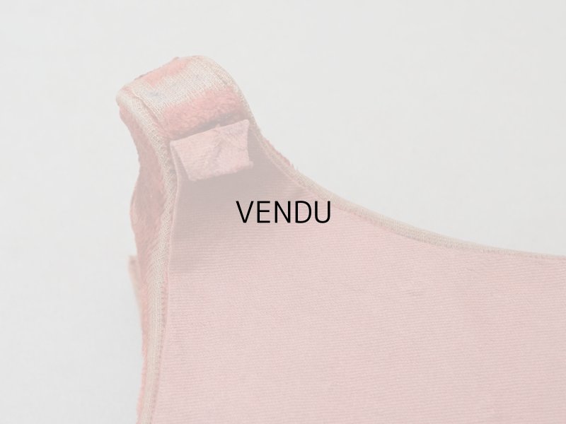 画像6: アンティーク ベルベットの台座 脚付き グレナディンレッド