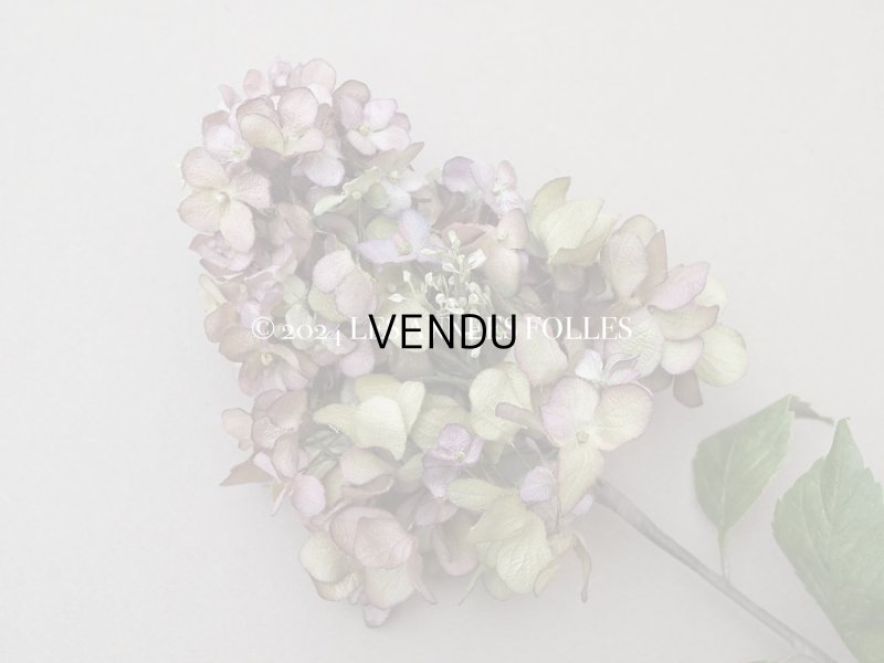 画像3: アンティーク 紫陽花の布花