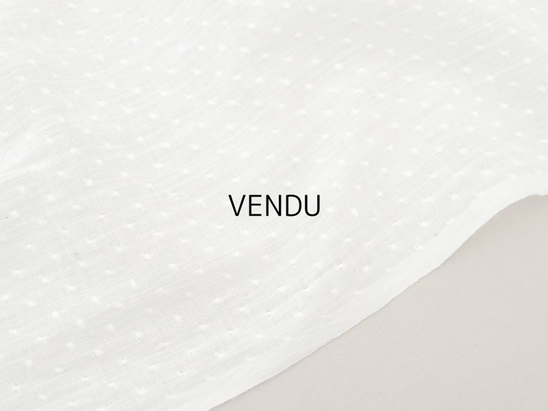 画像4: アンティーク  とても小さなドット刺繍入り コットン生地  92×142cm