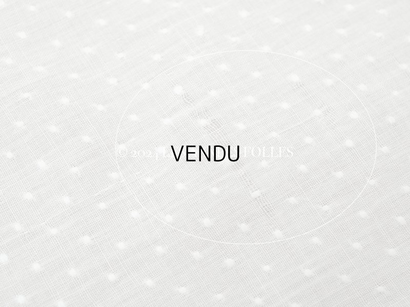 画像8: アンティーク  とても小さなドット刺繍入り コットン生地  92×142cm