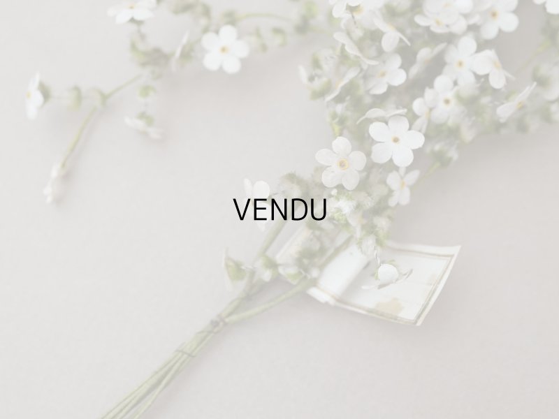 画像4: アンティーク 大きなブーケ オフホワイトの小さな布花 ラベル付き