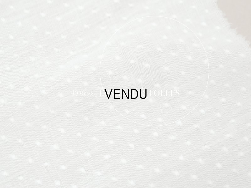 画像9: アンティーク  とても小さなドット刺繍入り コットン生地  92×142cm