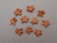 画像3: アンティーク 布花 ベルベットの花びら 10ピースのセット キャメル 18mm (3)