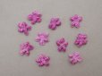 画像3: アンティーク 布花 ベルベットの花びら 9ピースのセット ライラックピンク 18mm (3)