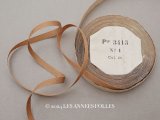 アンティーク グログランリボン キャメル色 10m 7mm幅  Pon 3415 N 1