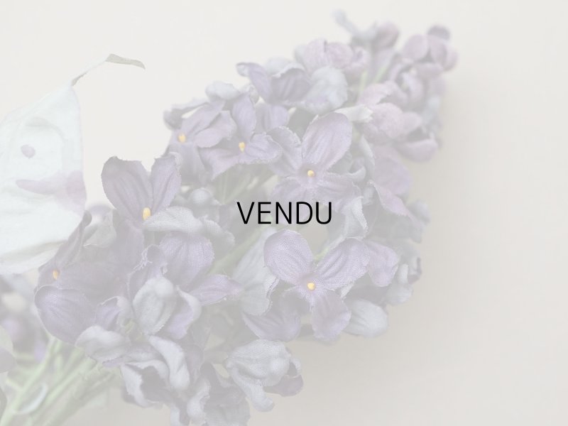 画像12: アンティーク ライラックの大きな布花 紫 ラベル付きシルク＆ベルベット