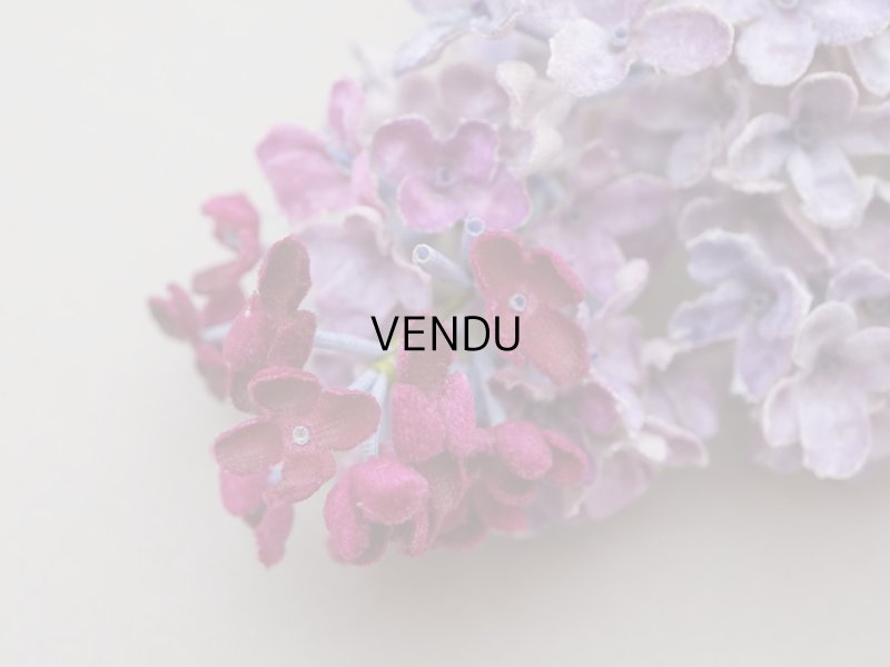 画像7: アンティーク ライラックの大きな布花 ベルベット 薄紫 ラベル付き