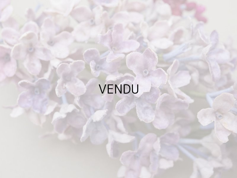 画像6: アンティーク ライラックの大きな布花 ベルベット 薄紫 ラベル付き