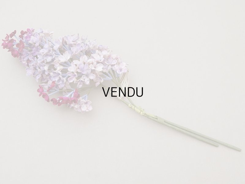 画像4: アンティーク ライラックの大きな布花 ベルベット 薄紫 ラベル付き