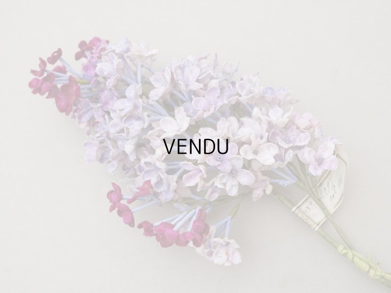 画像3: アンティーク ライラックの大きな布花 ベルベット 薄紫 ラベル付き