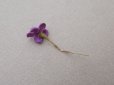 画像3: アンティーク 勿忘草の小さな布花 紫のグラデーション 10ピースのセット 約13mm (3)
