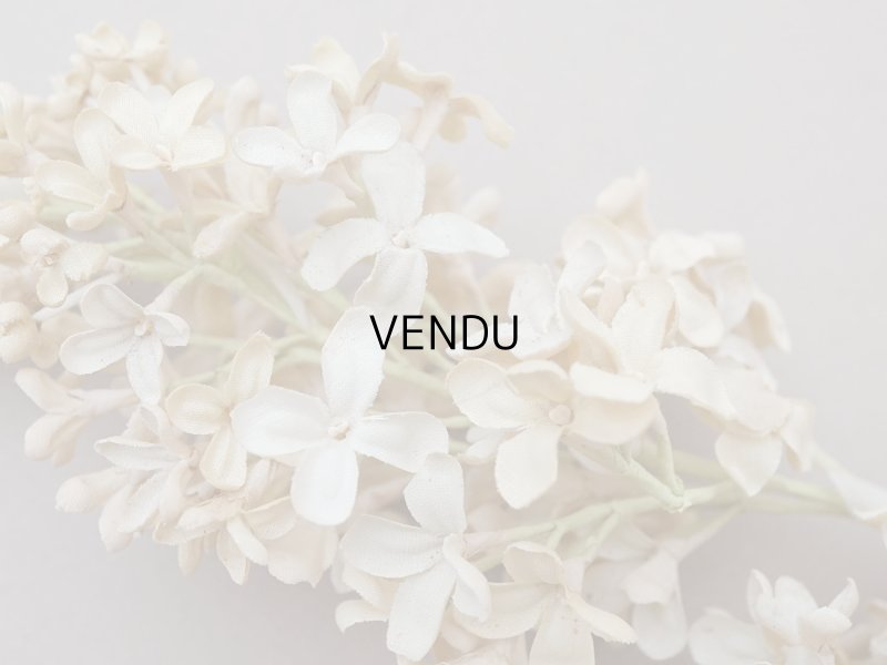 画像4: アンティーク ライラックの大きな布花 エクリュ ラベル付き