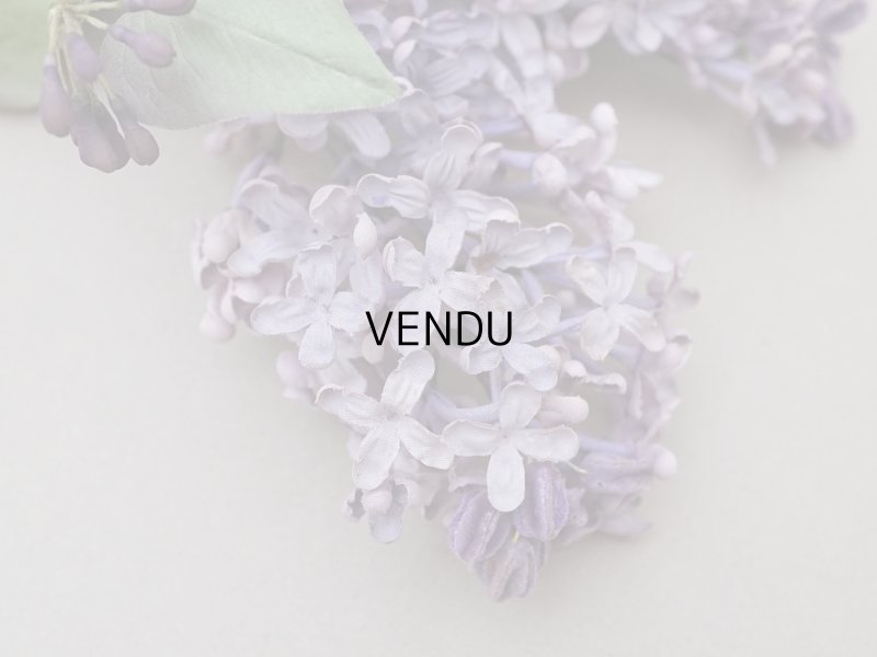 画像5: アンティーク ライラックの大きな布花 グレイッシュパープル ラベル付き