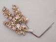 画像2: アンティーク ライラックの大きな布花 スモーキーピンク ラベル付き (2)