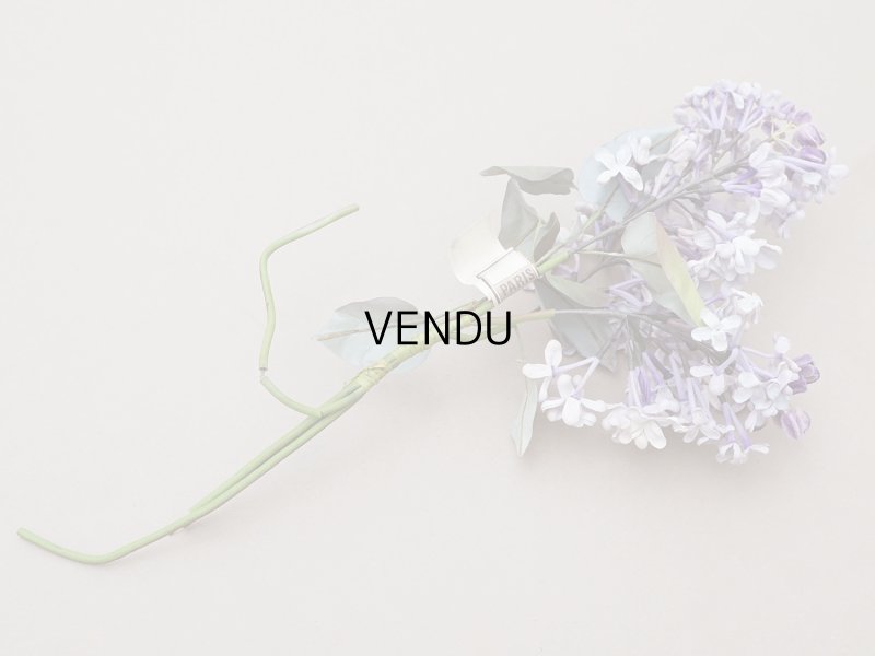 画像8: アンティーク ライラックの大きな布花 アイスパープル＆アイスブルー ラベル付き