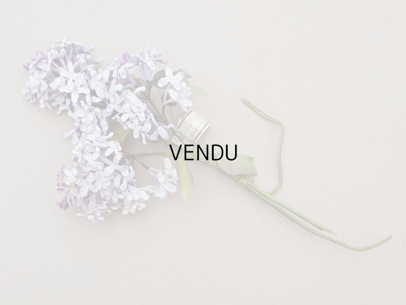 画像3: アンティーク ライラックの大きな布花 アイスパープル＆アイスブルー ラベル付き