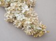 画像6: アンティーク ライラックの大きな布花 エクリュ ラベル付き