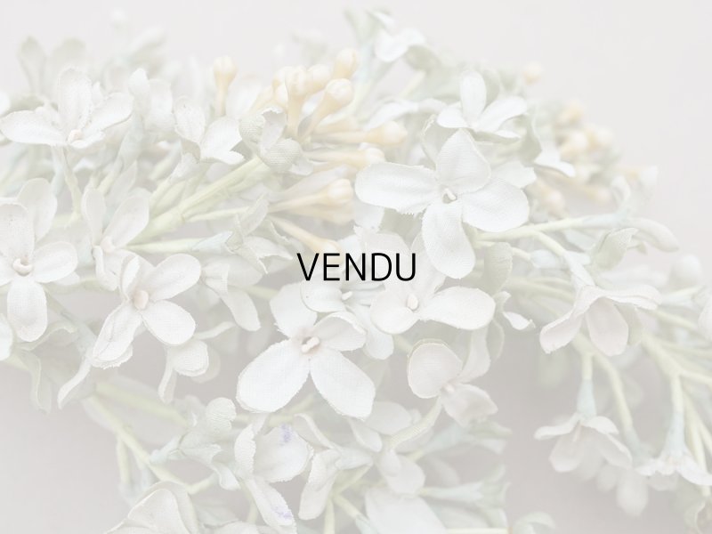 画像6: アンティーク ライラックの大きな布花 ミルキーグリーン ラベル付き