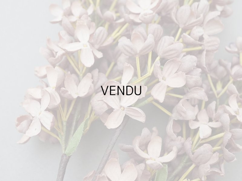 画像6: アンティーク ライラックの大きな布花 スモーキーピンク ラベル付き