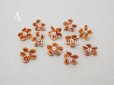 画像2: アンティーク 布花 ベルベットの花びら 10〜11ピースのセット キャメル 18mm (2)