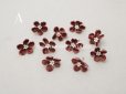 画像2: アンティーク 布花 ベルベットの花びら 10〜11ピースのセット チョコレートブラウン 18mm (2)