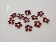 画像8: アンティーク 布花 ベルベットの花びら 10〜11ピースのセット チョコレートブラウン 18mm