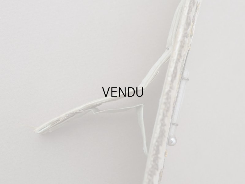 画像7: 1900年頃 アンティーク リボン刺繍&スパンコール 温度計