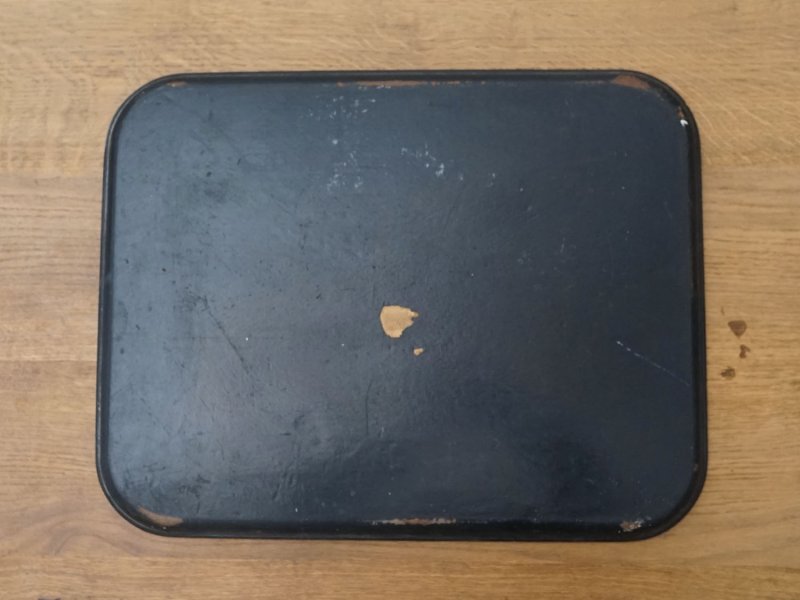 画像3: 19世紀 アンティーク パピエマシェの大きなトレイ 花模様 51×39.5cm