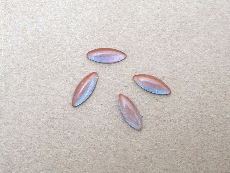 画像3: 【セール対象外】【クーポン対象外】アンティーク サフィレットのルース 4×11mm 2点セット カボションカット マーキス型