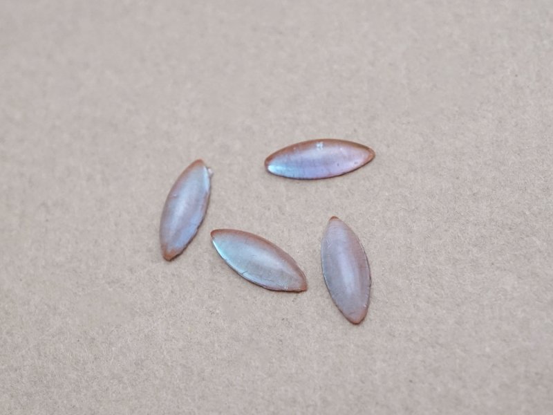 画像6: 【セール対象外】【クーポン対象外】アンティーク サフィレットのルース 4×11mm 2点セット カボションカット マーキス型