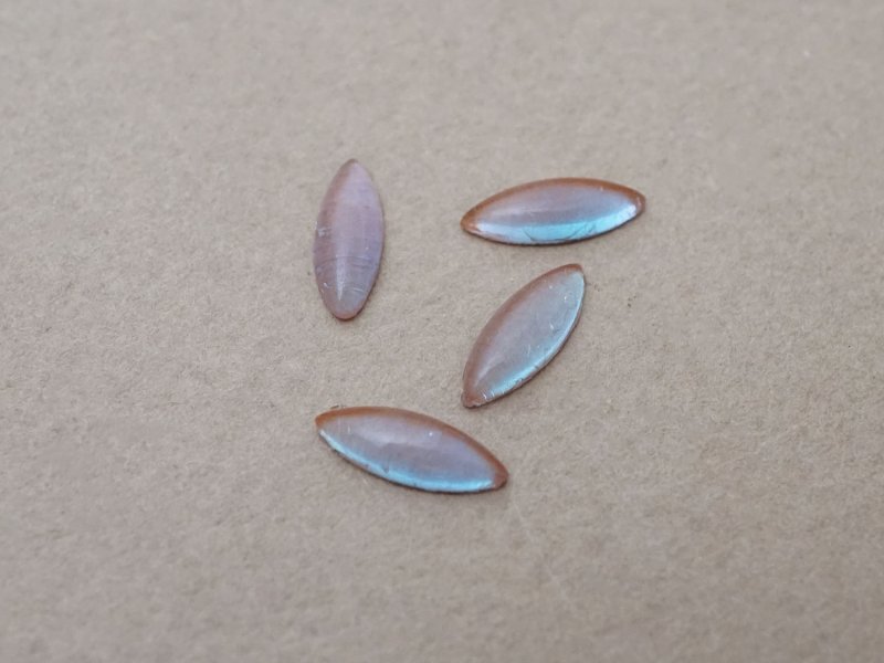 画像7: 【セール対象外】【クーポン対象外】アンティーク サフィレットのルース 4×11mm 2点セット カボションカット マーキス型