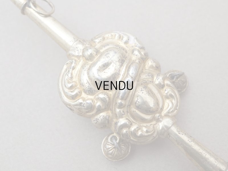 画像4: ＊蚤の市＊19世紀 アンティーク ラトル ゴールドコーティング シルバー製  マザーオブパール